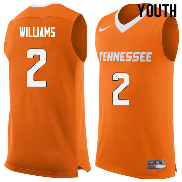 Youth #2 Grant Williams Tennessee Volunteers College Basketball Jerseys Sale-Orange